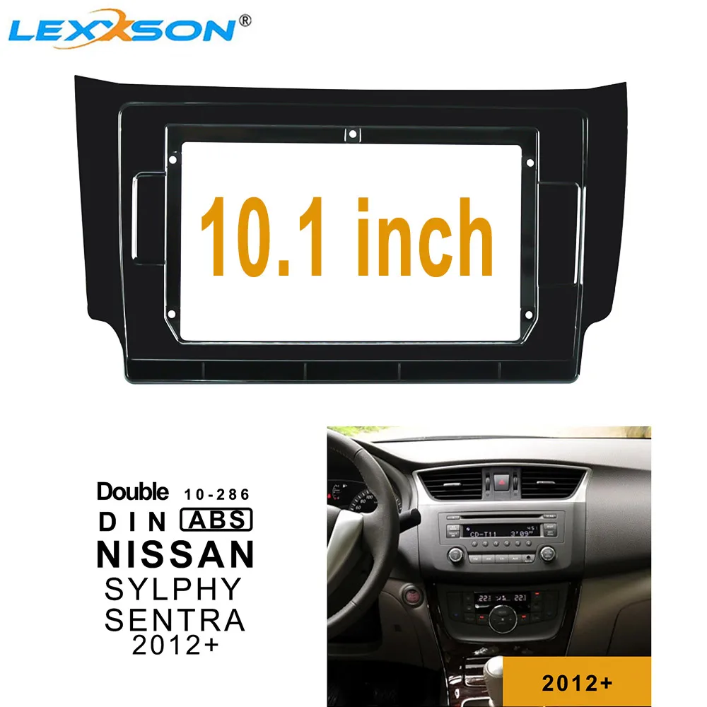 10.1inch Car Fascia For NISSAN SYLPHY SENTRA 2012 2013- 2020 Double Din Frame Audio Fitting In-dash Mount Installation Panel | Автомобили