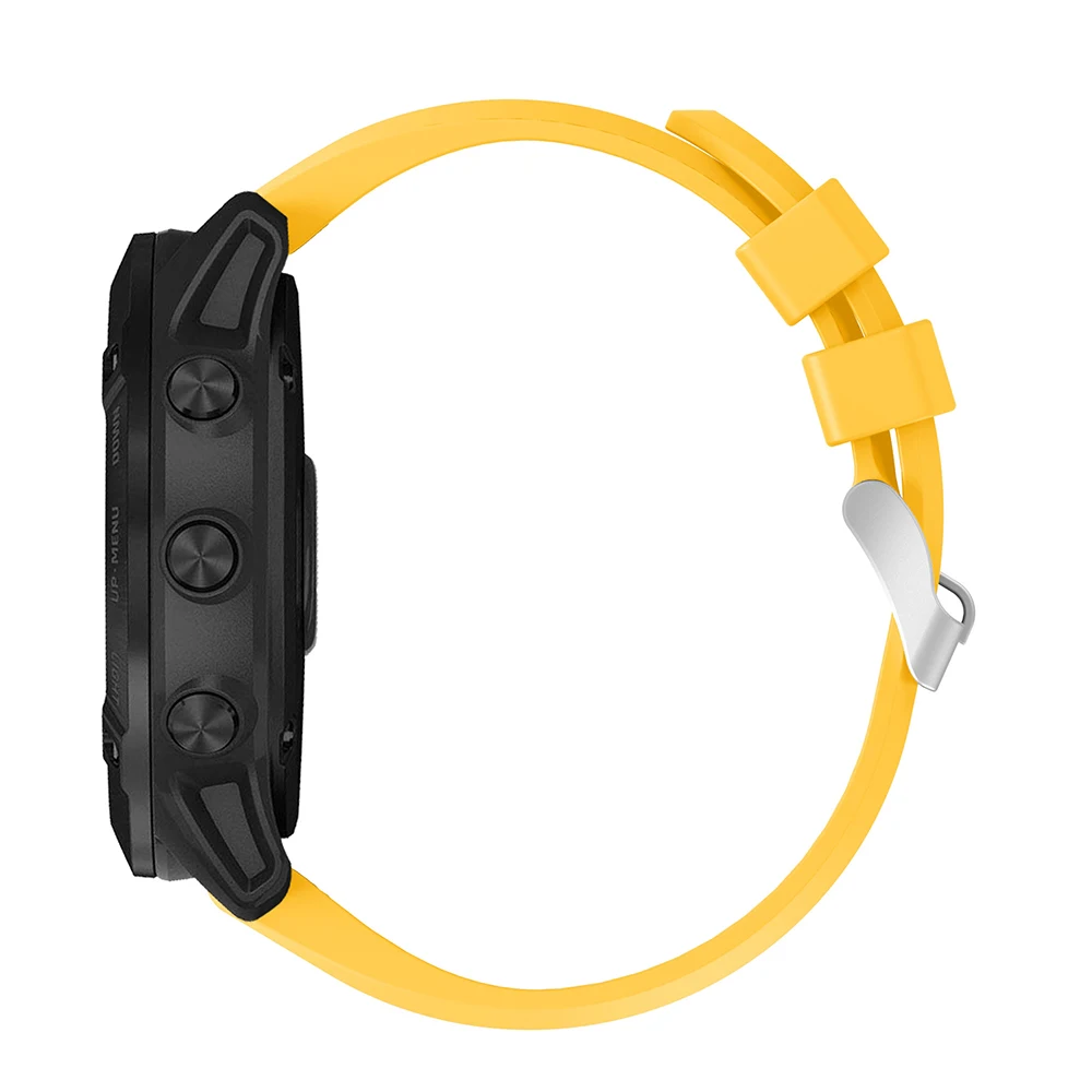 Ремешок силиконовый для Garmin Fenix 6X сменный быстросъемный браслет наручных часов