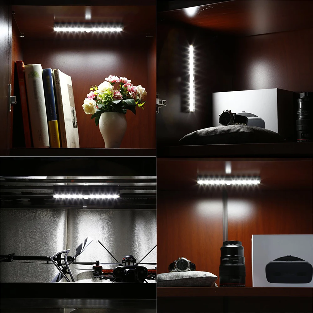 Портативный 10 светодиоды ИК-датчик движения свет на батарейках шкаф лампа для платяного шкафа