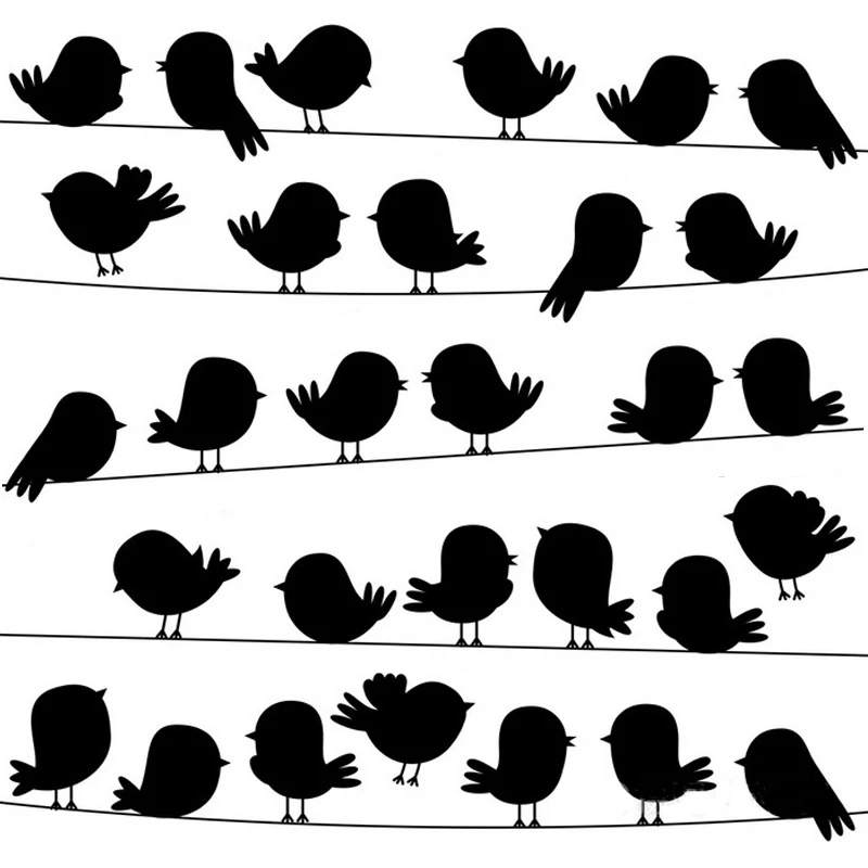 

DABOXIBO Bird Background Clear Stamps Mold For DIY Scrapbooking Cards Making Decorate Crafts 2020 NEW Arrival