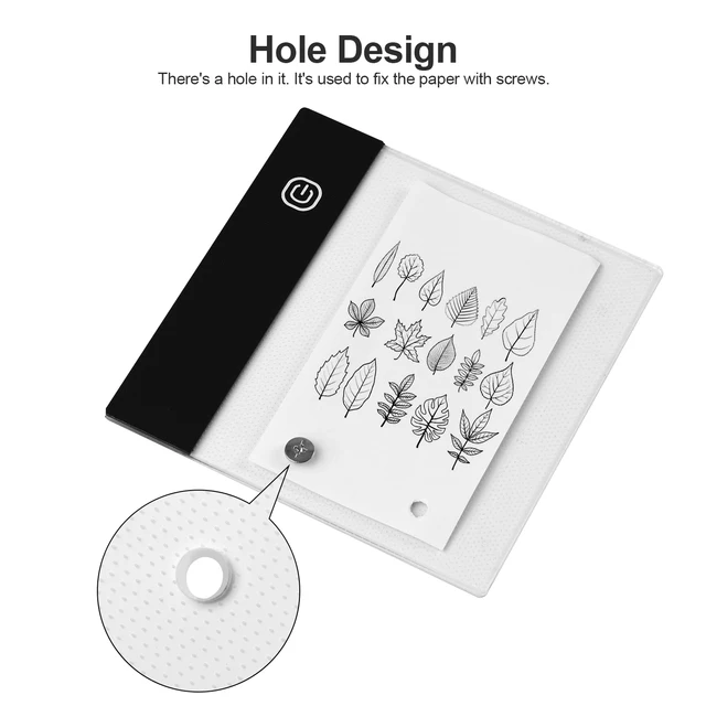 Flip Book Kit with Mini Light Pad LED Lightbox Tablet Design with Hole 300 Sheets Flipbook Paper Binding Screws for Drawing 5