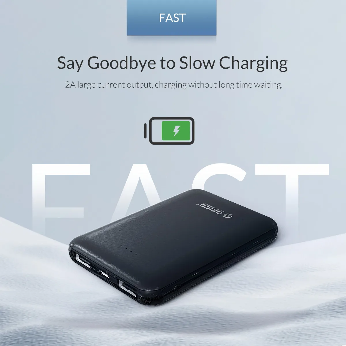ORICO 5000mAh Power Bank Slim Mini Portable External Battery Charging Powerbank For iphone Xiaomi Smartphone Small Power Bank