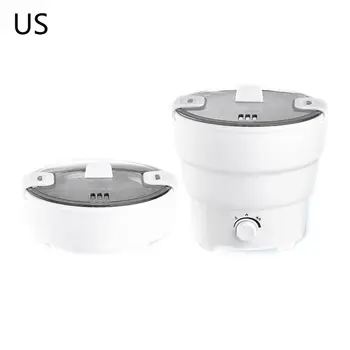 

Mini Cooker Lunch Box Electric Heated Skillet Voltage 110-220V Collapsible Multi Functional Hot Pot Food Grade Silicone
