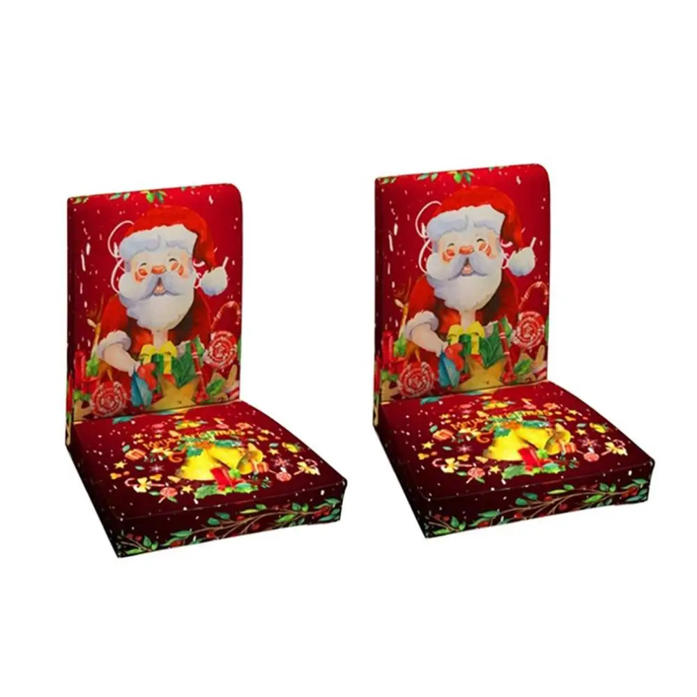 Рождественская цифровая печать Чехол для стула прямоугольная скатерть набор сиамские чехлы на кресла стрейч Бытовая Крышка для обеденного стола - Цвет: Candy Siamese