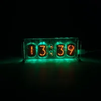 In12 glow clock DIY former Soviet Union electron tube clock gift colorful lamp desktop clock 1