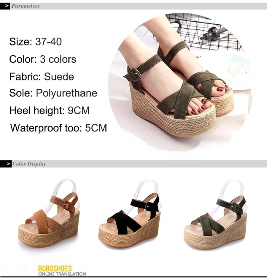 HANBINGPO Summer Buckle Womens Sandals Velvet Flock Fish Mouth Fashion high Heel Platform Open Toes Women Sandals Shoes Drop Shipping,Brown,5 HANBINGPO Summer Buckle Womens Sandals Velvet Flock Fish Mouth Fashion high Heel Platform Open Toes Women Sandals Shoes Drop Shipping,Brown,5