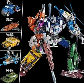 

Transformation Yuexing alloy version mixed day Ares robot model aircraft tank car people PVC Action Figures Model Kid