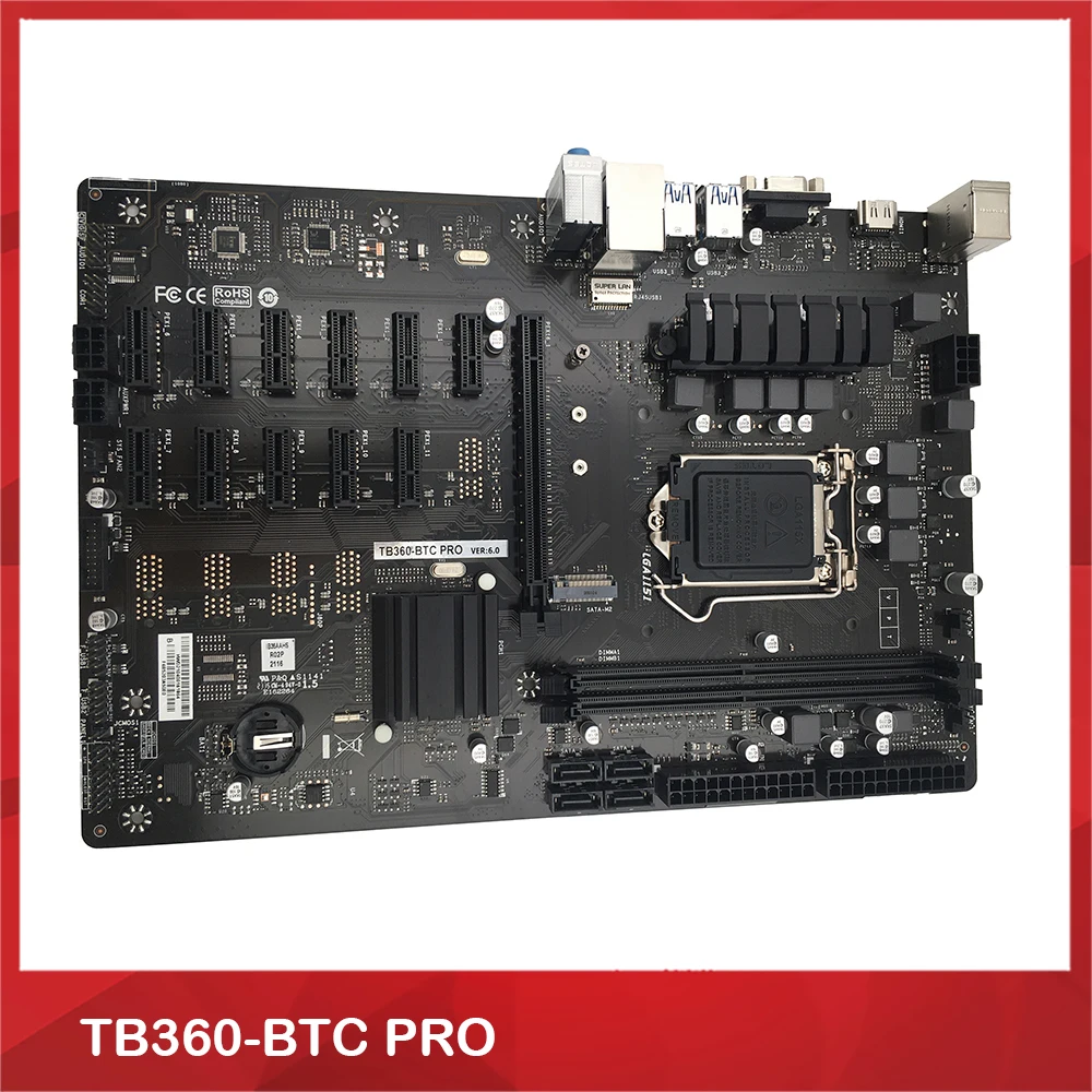 Оригинальная специальная материнская плата для BIOSTAR TB360-BTC PRO 12 поддержка ЦП