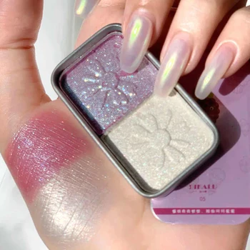 

New 2 Colors Natural Glitter Shimmer Matte Pearlescent Eye Shadow Pigment Eye Shadow Palette Makeup Cosmetics Eyeshadow TSLM1