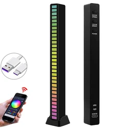 Lampe LED colorée avec application sonore, contrôle du rythme, pour noël, nouvel an, mariage, chambre à coucher, décoration de chambre 