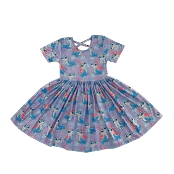 

Smocked short sleeve belt dress with lizard pattern twirl dresses adorable movie design