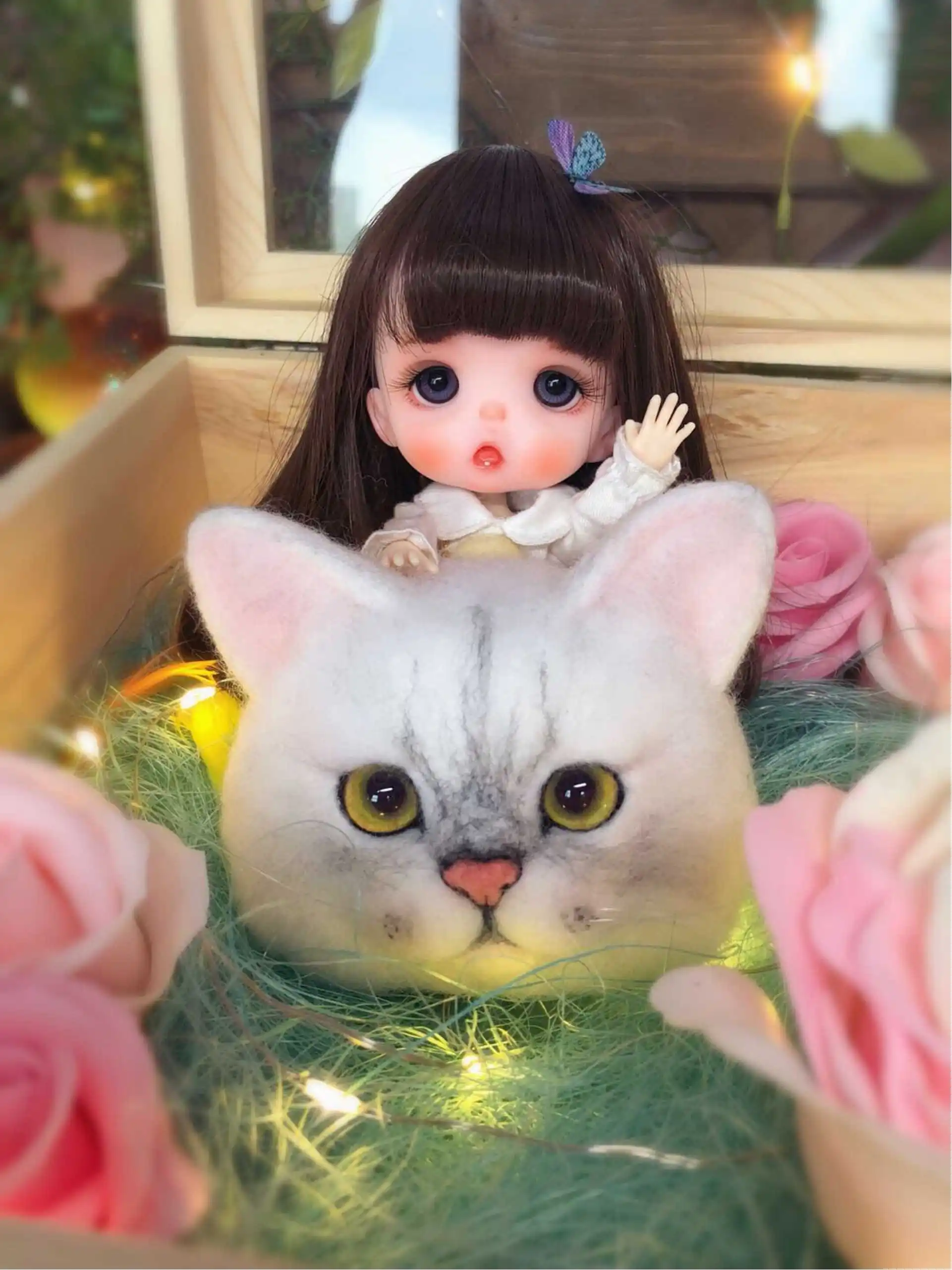 OB11 кукла на заказ 1/8 BJD куклы OB голова DIY OB11 Полимерная глина 201911276