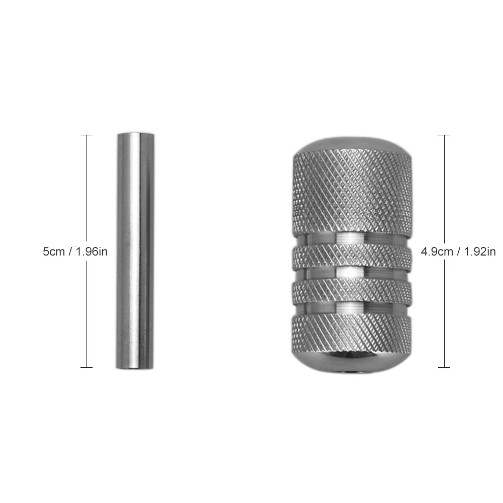 Ручки для тату-машин из нержавеющей стали, принадлежности для татуировки, ручки для пистолета, портативные Нескользящие ручки для боди-арта, аксессуары для тату, инструмент