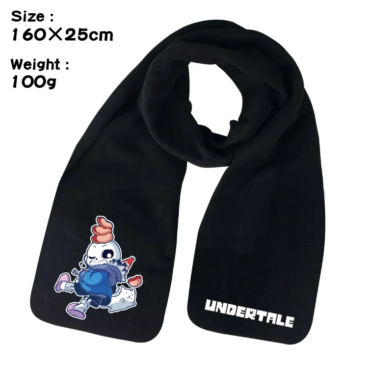 Undertale Sans шарф 62*9 дюймов Зима Осень Теплый Глушитель Студенческая накидка косплей аксессуар реквизит Рождественский подарок