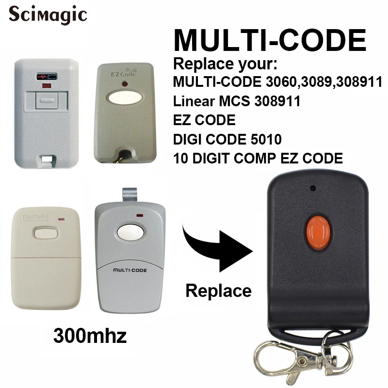 3060 3089 Multi Code 10 Dip Switch Garage Door Remote Control Transmitter Multi Code 308911 Ez Code Remote Garage Gate Control Remote Controls Aliexpress