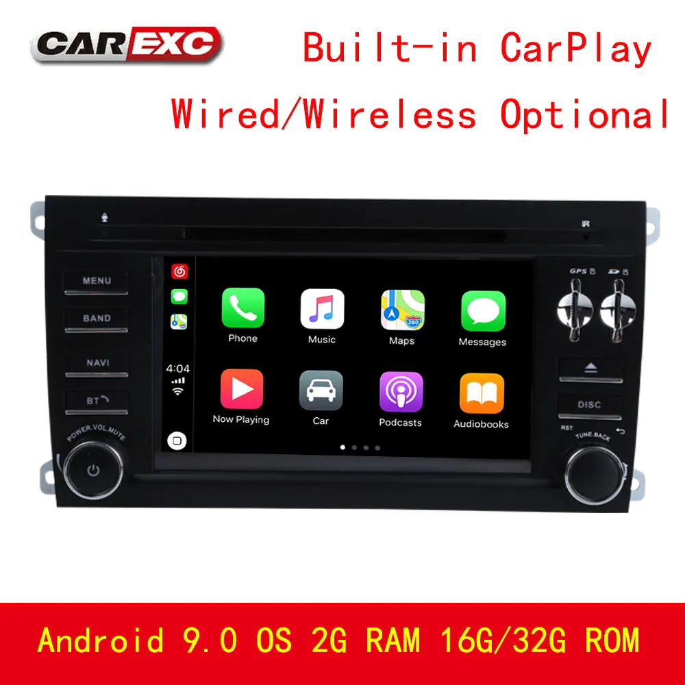 2 Din Android 9.0 Car DVD Radio GPS for Porsche Cayenne Navigation Carplay screen stereo Audio TPMS/OBD2/DAB+/WIFI/FM/GPS | Автомобили и