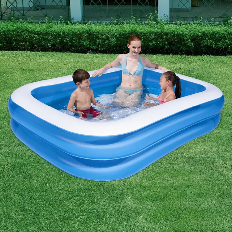 

Bestway 54005 Double-ring Rectangular Pool Thickening Outdoor Inflatable Swimming Pool