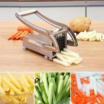 

Stainless Steel French Fry Cutter Potato Vegetable Slicer Chopper Dicer
