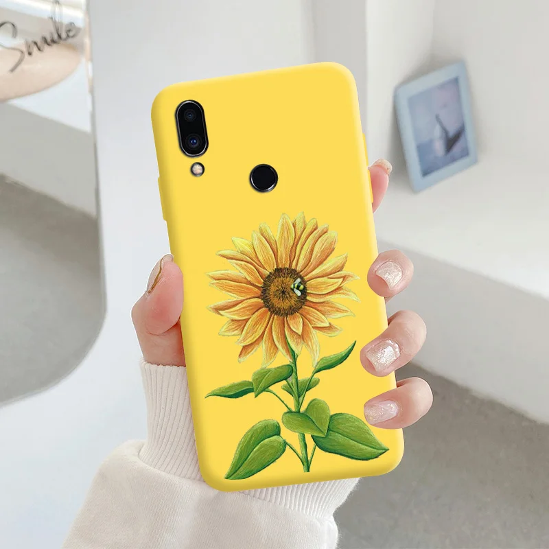 For Meizu note 9 Protective Shell Silicone Soft Shell Phone Case Candy Color Case Fashion Silicone Color Chrysanthemum meizu phone case with stones lock Cases For Meizu