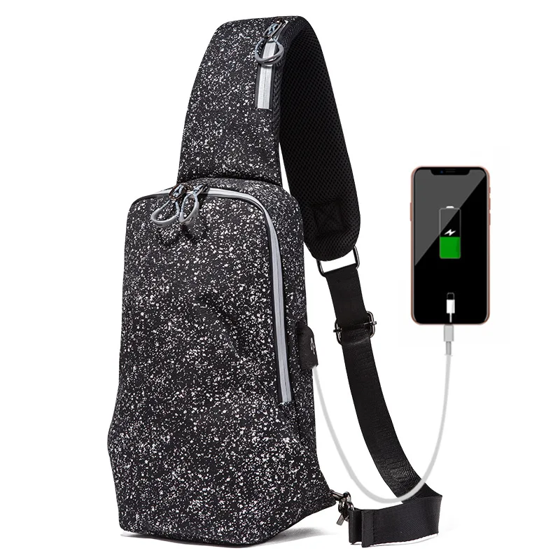 

Cross-Border for New Style Men's Chest Pack Outdoor Casual Travel Multi-functional Running Bag Men's Shoulder Cross-body Small