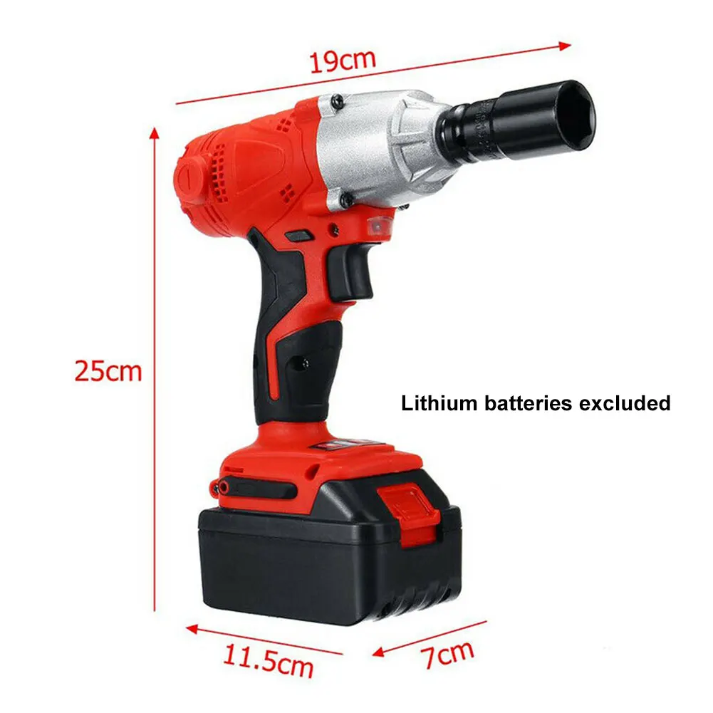Ударный гаечный ключ, практичный гаечный ключ, водонепроницаемый, многофункциональный, светодиодный светильник, перезаряжаемый, строительные леса, сделай сам, пробивной, электрический, беспроводной