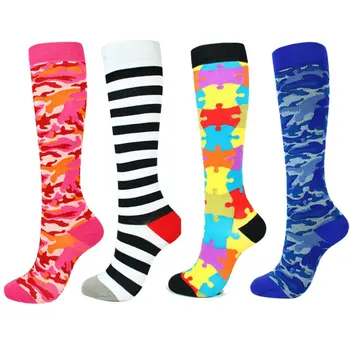 

Hot Korea Style Stocking 1Pair Women Mens Compression Stockings Running Medical Sports Calf Support Stockings