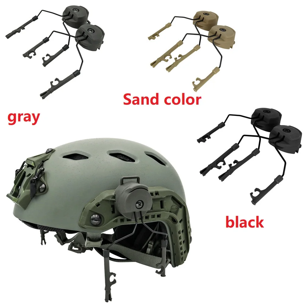 Airsoft FMA Swat Ops Core Peltor Headset Fast Helmet Rail Adapter Set BK/DE/FG