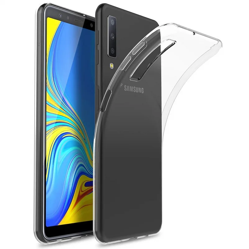 Мультяшный Рождественский чехол для samsung Galaxy A10 A30 A50 A70 A80 Санта Клаус мягкий чехол TPU для samsung A6 A7 A8 Plus A9 - Цвет: TPU