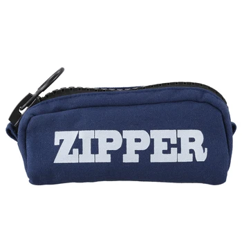 

Big zipper pencil bag Canvas Cases school pencil case Stationery Storage bag pencilcase school supplies Office supplies Navy blu