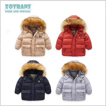 

Winter Overcoat Child Boy Down Jacket Parka Big Children Jackets Girl Thicking Warm Coat 2 3 4 5 6 Year Hooded Outerwears