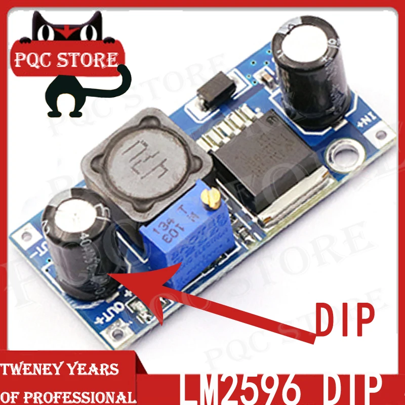 1pcs LM2596 LM2596S ADJ DC-DC Step-down Module 5V/12V/24V Adjustable Voltage Regulator 3A(Blue | Обустройство дома
