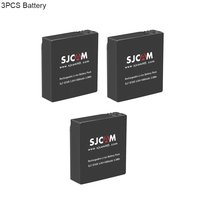 sjcam sj7 star battery 3pcs