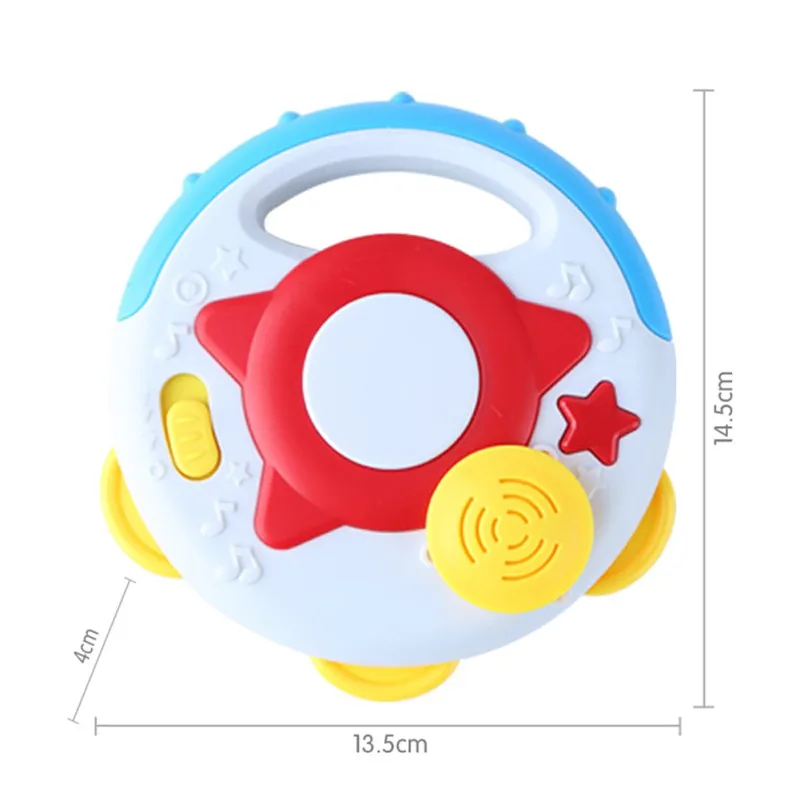 

Baby rattle multi-function music hand tambourine early childhood education puzzle rattle toy