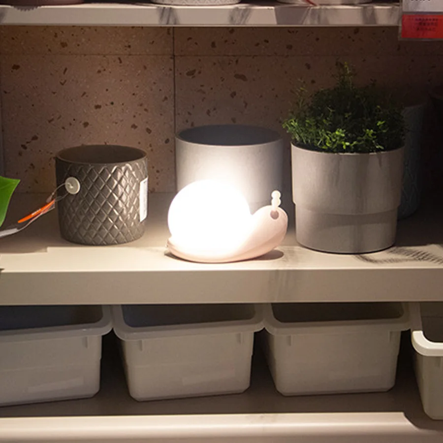 Креативный ночник с Bluetooth-динамиком и улиткой светодиодный светильник