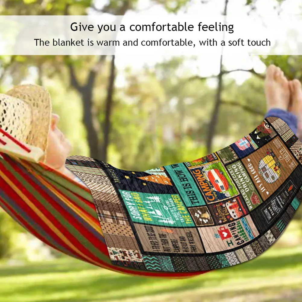 Hot Selling This Is How We Roll Camping Blanket Quilt Printed for Outdoor Traveling Picnics Beach