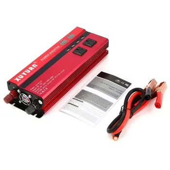

Professional 6000W Power Inverter DC 12V to AC 110V LED Display Car Sine Wave Converter for Household Appliances USB Output