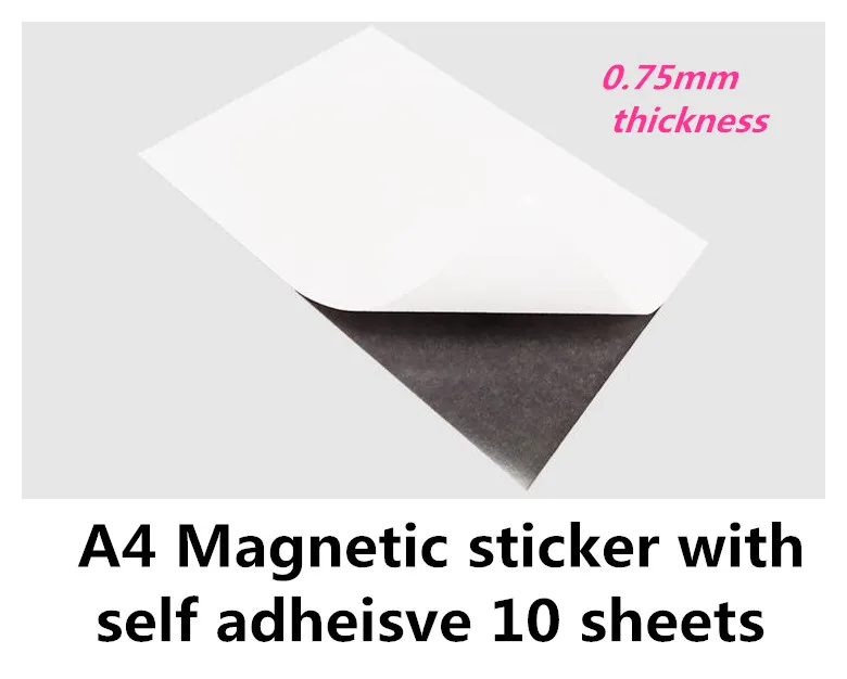Feuille magnétique Caoutchouc aimanté adhésif - DIN A Formats (A4