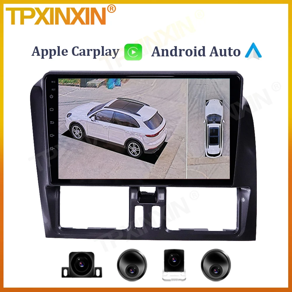 

6+128G For Volvo XC60 2008 - 2017 Android Car Radio Tape Recorder Multimedia Video Player GPS Navigation IPS Screen 360 Camera