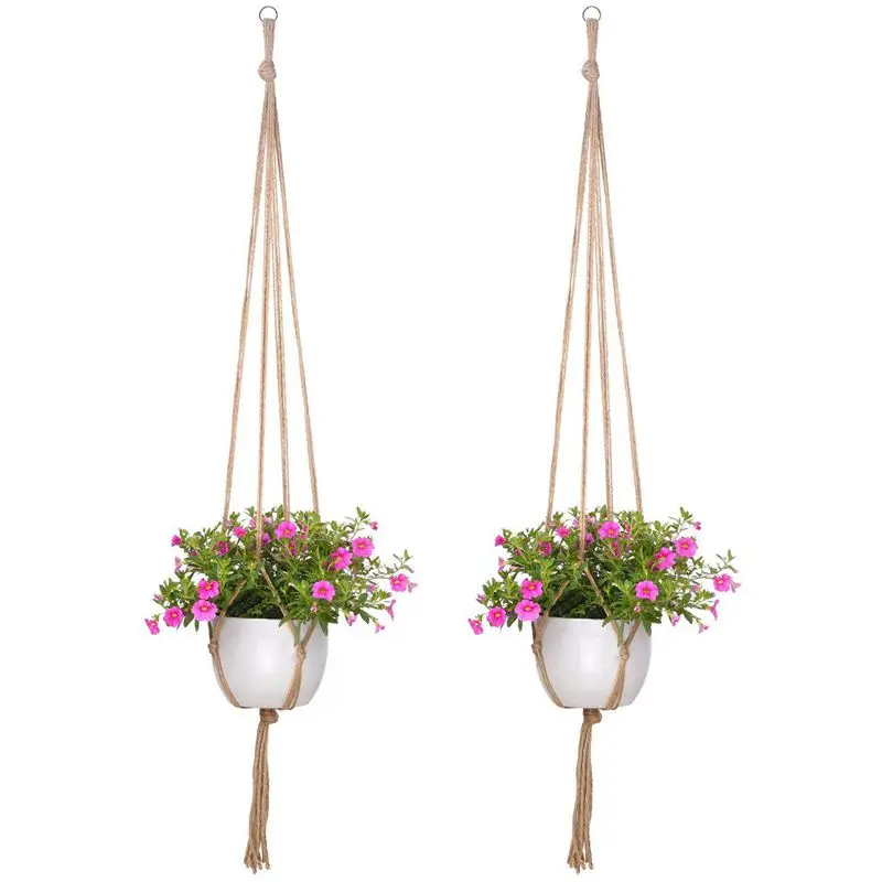 2 Pack 48 Inches Plant Hanger Flower Pot Plant Holder for Indoor Outdoor Decorations, Large, 4 Legs