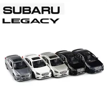 JACKIEKIM 1:32 Subaru legacy белый звук и светильник оттягивающийся под давлением модель автомобиля