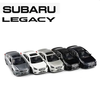 

JACKIEKIM 1:32 Subaru legacy White Sound & Light Pull Back Diecast Model Car