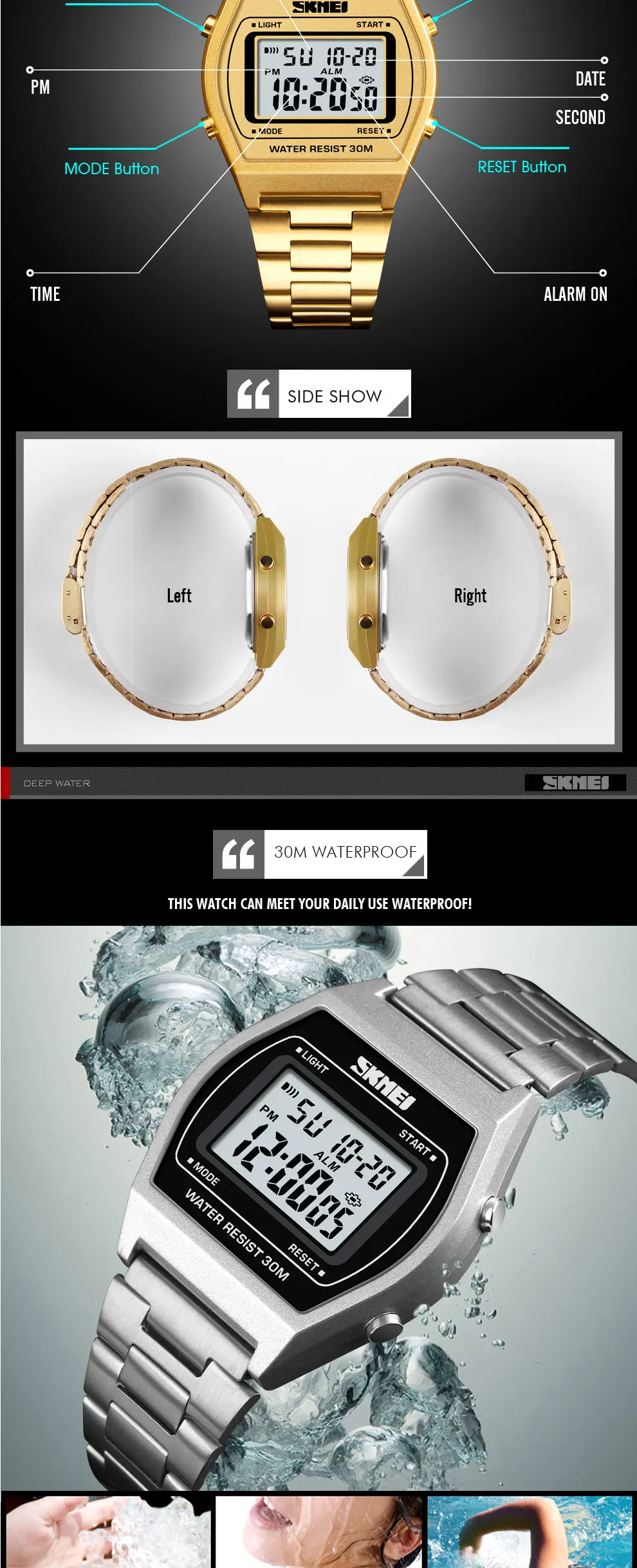 Digital men watches (3)
