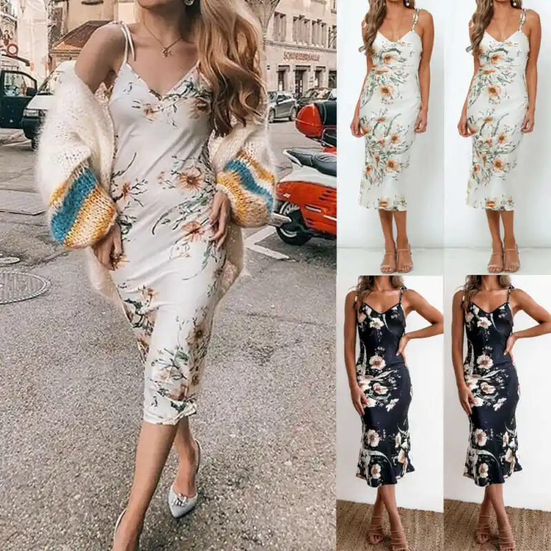 long strappy summer dresses