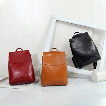 

NEW-Fashion New Women's Shoulder Bag Youth Leather Backpack School Female Shoulder Bag Travel Bag