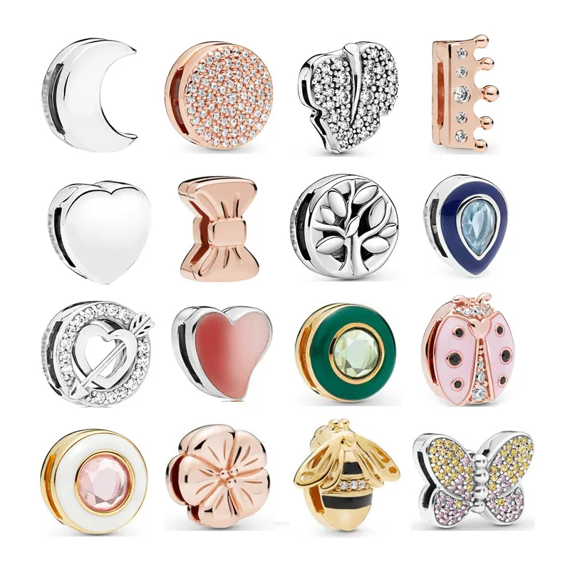 Sterling Silver Reflection Butterfly Solid Bead