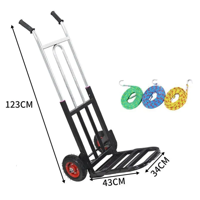 Carro Plegable carito Rolling Cozinha Shopping Mesa Cocina Roulant кухонный стол колесница De Courses Avec roulets тележка - Цвет: Version P