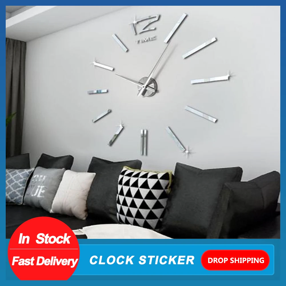 Большие настенные мини часы сделай сам в современном дизайне беззвучные