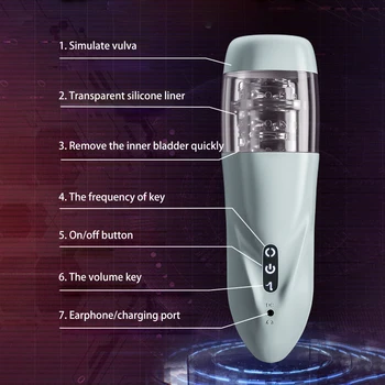 Automatic Masturbator for Men with Vacuum for Sex Blowjob Pocket Pussy Rotating Cup Male Penis Exercise Masturbation Hands Free