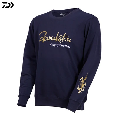 A Style of Navy Blue Gamakatsu, одежда для рыбалки, с длинным рукавом, походная куртка, осенний спортивный светильник для активного отдыха, дышащая толстовка для рыбалки - Цвет: A Style of Navy Blue