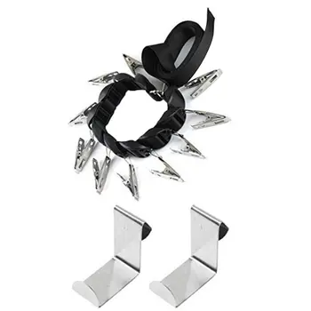 

Back door hanger rack without nails Preium Nylon Strap Adjustable Top Buckle stainless Steel Secure 1 set